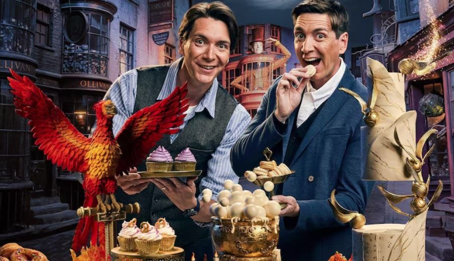 'Harry Potter: Bruxos da Confeitaria' será apresentado pelos irmãos James e Oliver Phelps, que viveram os gêmeos Fred e George Weasley nos filmes.