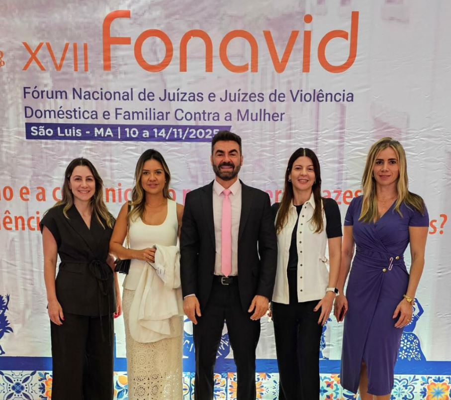 Juízas e juiz do TJMS representaram o Estado no XVII Fonavid, em São Luís, com destaque para a Sala Lilás de Corumbá