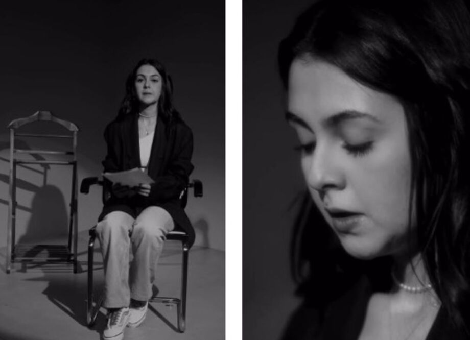 Klara Castanho em capanha contra a violência doméstica encabeçada pela jornalista Ana Paula Araújo