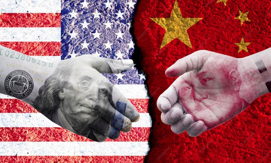 Xi Jinping e Donald Trump durante cúpula internacional: líderes voltam a conversar por telefone em meio à reaproximação.