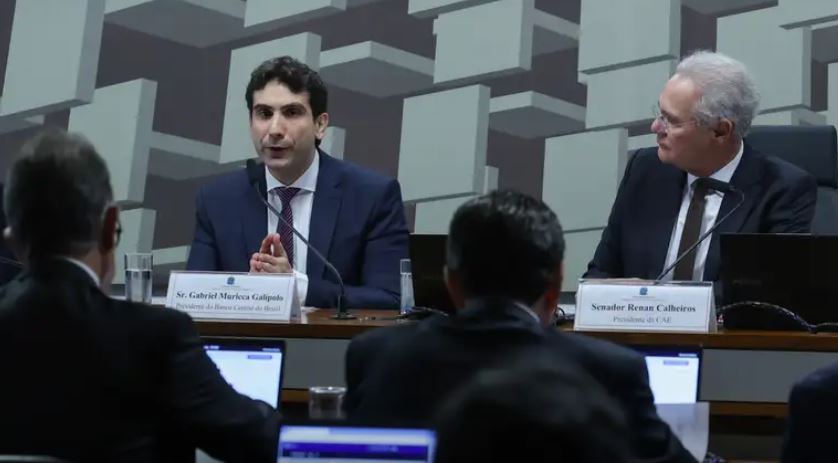 Presidente do Banco Central, Gabriel Galípolo, durante audiência no Senado que discutiu a liquidação do Banco Master