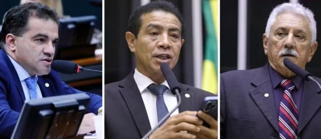 Os deputados federais do PL Josimar Maranhãozinho (MA), Pastor Gil (MA) e Bosco Costa (SE).