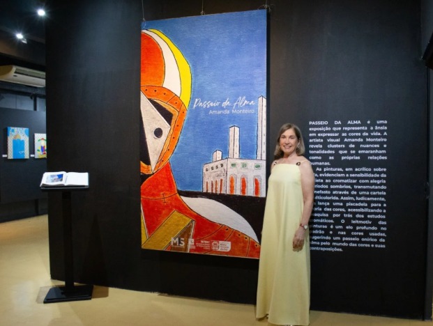 Após carreira no Direito, Amanda Monteiro reencontra a vocação artística e emociona o público com exposição marcada por fé e cor.