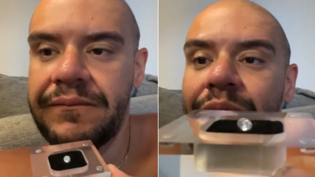 Gominho exibe diamante feito de cinzas de Preta Gil