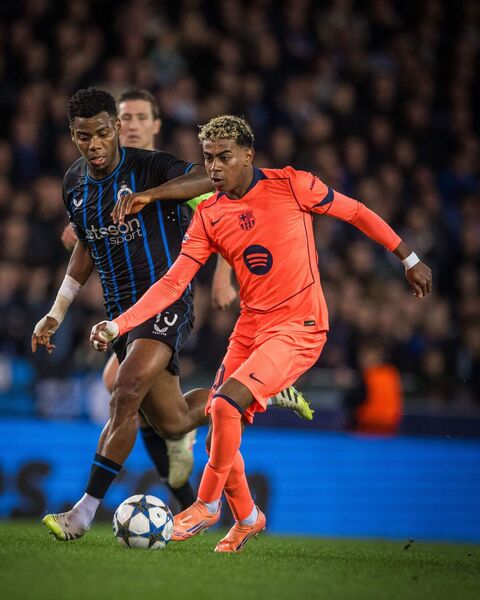 Yamal salva Barcelona de derrota para o Brugge em dia desastroso da defesa catalã na Champions
