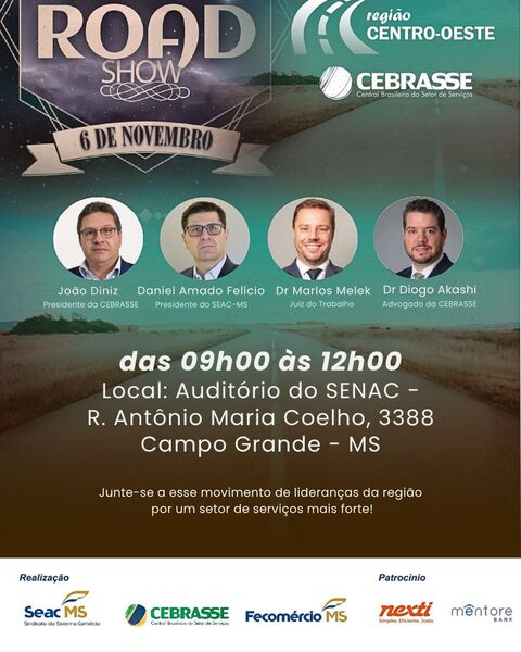 Evento nacional da Cebrasse reúne empresários e especialistas em Campo Grande para discutir os impactos das reformas no setor de serviços.
