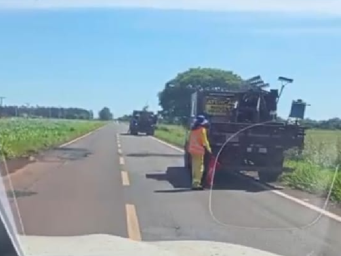 Obras de recuperação da MS-276 em Anaurilândia atendem indicação do deputado Antonio Vaz.