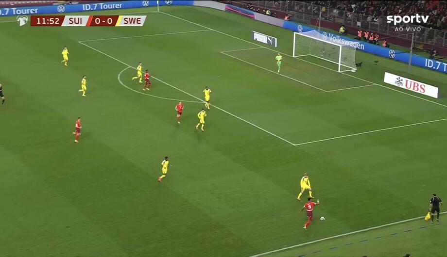 Em boa fase, a Suíça praticamente garantiu sua participação na Copa do Mundo de 2026 ao derrotar a Suécia por 4 a 1, neste sábado, em Genebra.