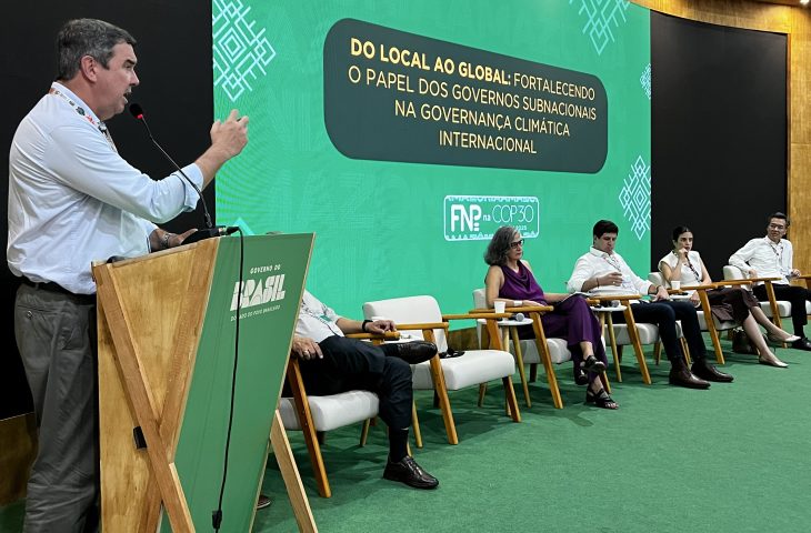 Governador Eduardo Riedel apresenta ações de desenvolvimento sustentável de Mato Grosso do Sul durante a COP30, em Belém (PA)