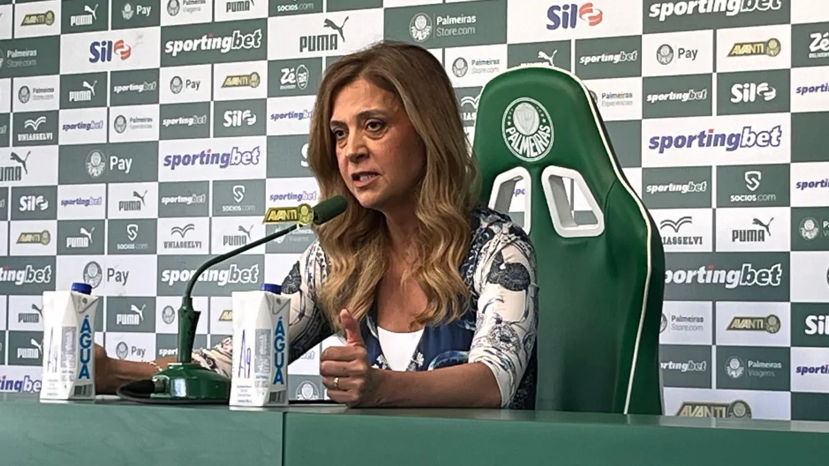 Presidente do Palmeiras, Leila Pereira.