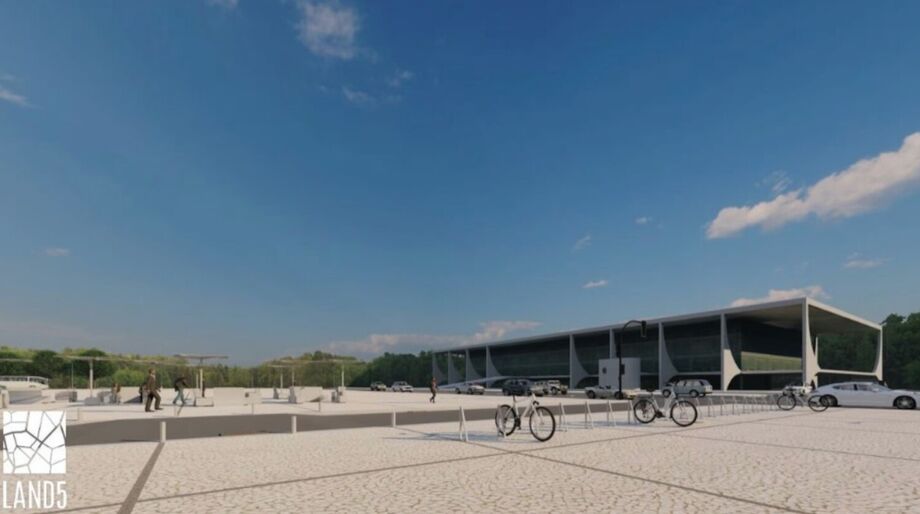 Projeção da reforma da Praça dos Três Poderes, em Brasília