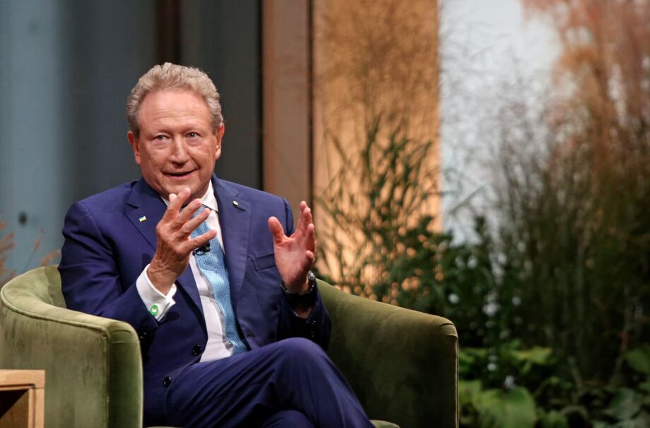 Bilionário filantropo e ativista ambiental australiano Andrew Forrest anunciou US$ 10 milhões para o Fundo Florestas Tropicais para Sempre