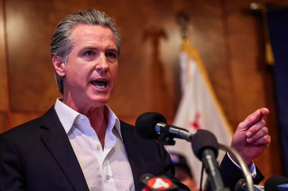 O governador da Califórnia, Gavin Newsom, é um dos principais opositores do presidente Donald Trump