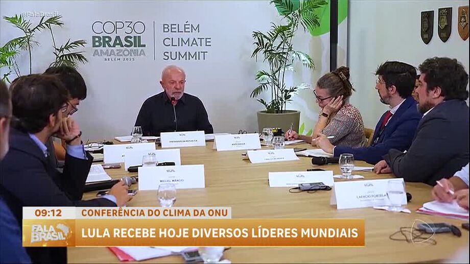 Lula realiza série de reuniões com líderes mundiais antes da cúpula da COP30, que acontece nesta quinta-feira em Belém