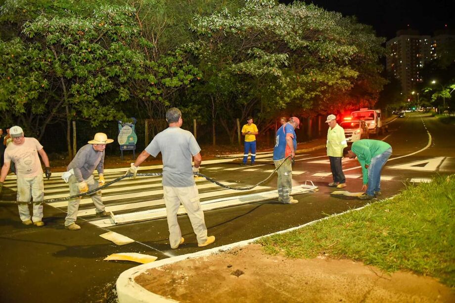 Agetran iniciou revitalização da sinalização e instalação de novos dispositivos de segurança em avenidas da Capital