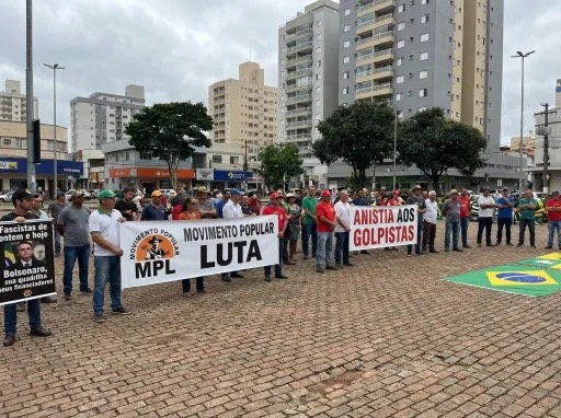 Campo Grande terá protesto neste domingo (14), às 8h, contra o projeto de anistia a condenados pelos atos de 8 de janeiro.