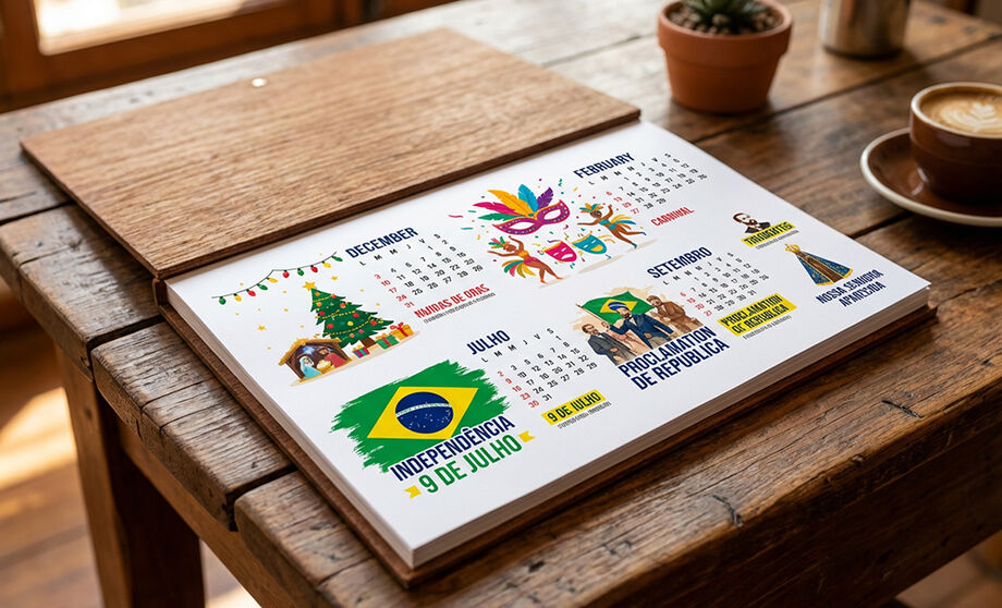 Calendário oficial de 2026 traz 14 feriados nacionais e pontos facultativos; maioria deve gerar feriados prolongados.