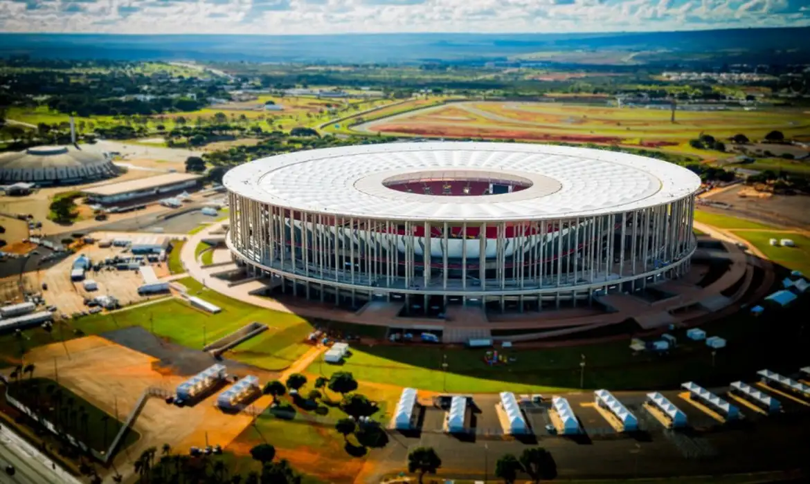 Arena BRB Mané Garrincha receberá Flamengo x Corinthians pela Supercopa Rei de 2026, no dia 1º de fevereiro.