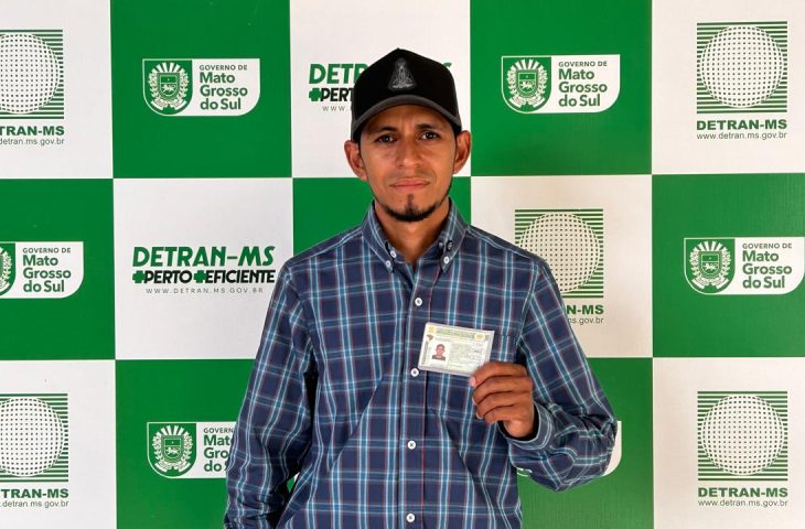 Morador da zona rural, Bruno Amorim Gonçalo é o primeiro a obter a Permissão para Dirigir pela CNH do Brasil em Mato Grosso do Sul