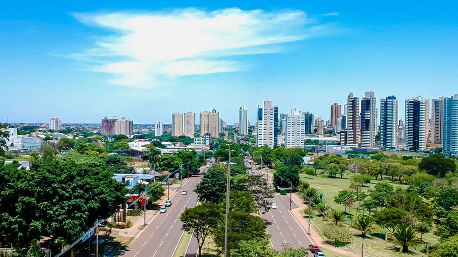 Vista de Campo Grande, que encerra 2025 como 2ª melhor capital do país em qualidade de vida, segundo o IPS Brasil.