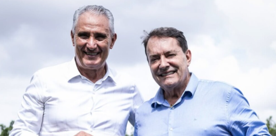 Tite ao Lado do Presidente do Cruzeiro, Pedro Lourenço