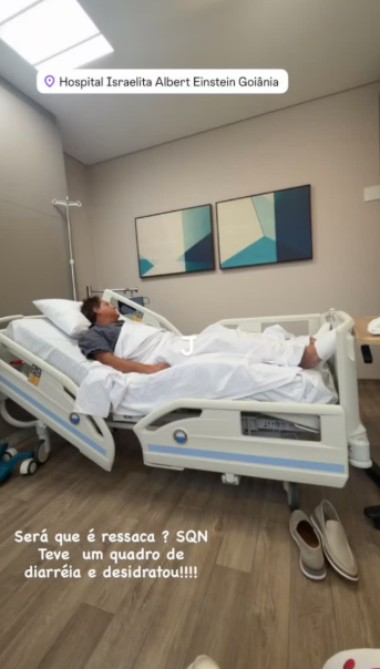 Leonardo foi internado por desidratação