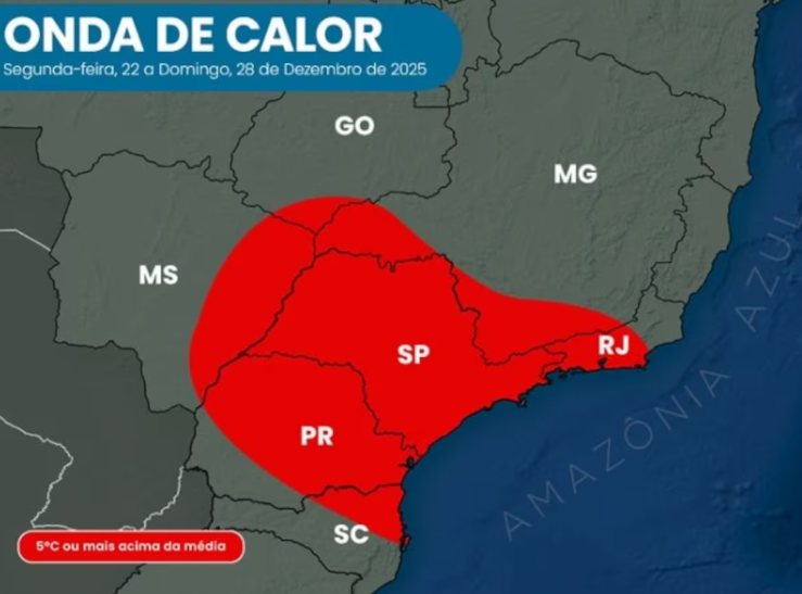 Onda de calor persiste sobre Estados do País.
