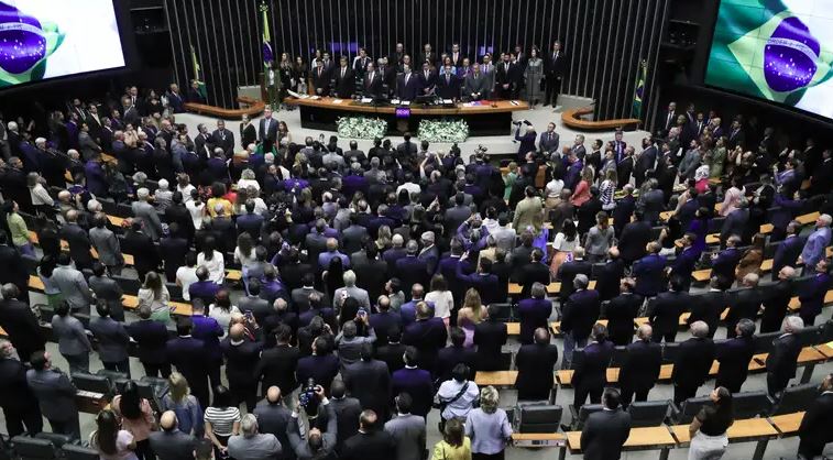 Plenário da Câmara, onde o PL da Dosimetria foi pautado para votação nesta terça-feira (9).