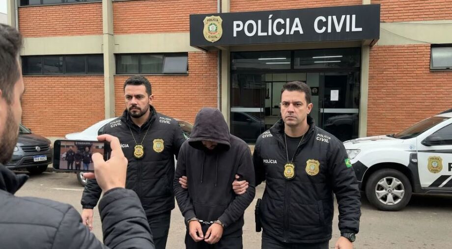 Homem que agrediu companheira grávida em cinema foi preso preventivamente pela Polícia Civil.