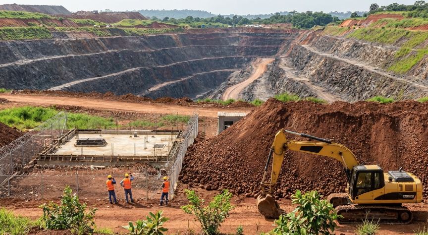 Área da Samarco em Mariana, onde a Justiça Federal suspendeu licença ambiental por falta de análise de riscos climáticos.