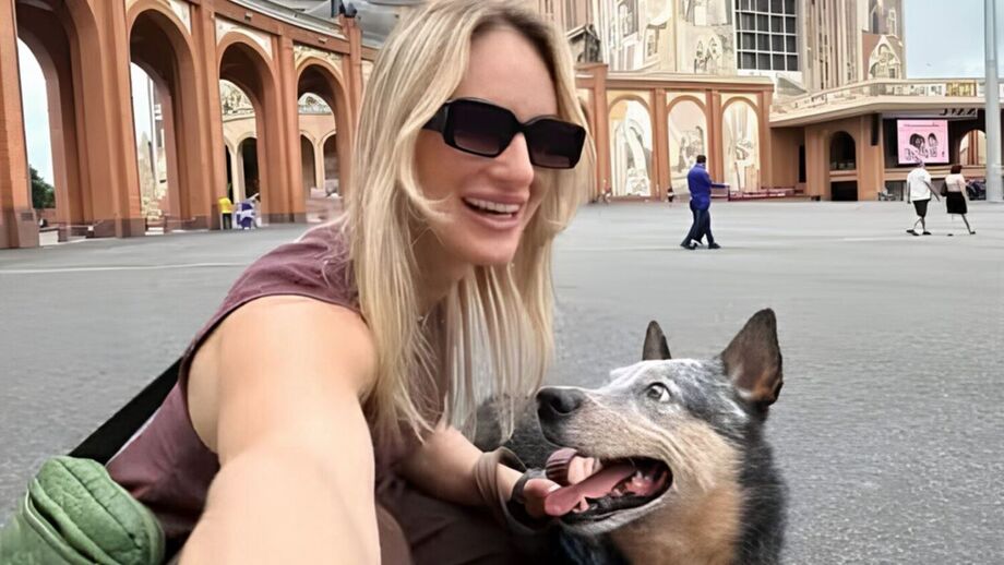 Mariani e o cachorro, Chopp, visitaram o santuário de Nossa Senhora Aparecida momentos antes do acidente