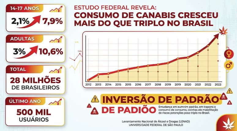 Consumo de cannabis cresce entre meninas e mulheres e preocupa pesquisadores