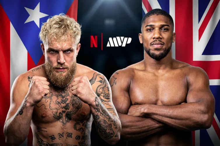 Luta entre Jake Paul e Anthony Joshua alcançou 33 milhões de visualizações e entrou para o top 3 do boxe na Netflix.