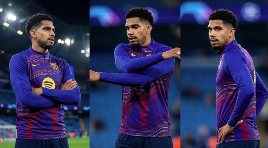 Ronald Araujo retorna aos treinos do Barcelona e recebe apoio da torcida em sessão aberta no Johan Cruyff.