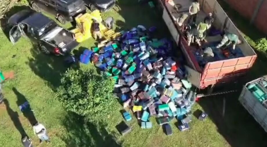 Operação Umbral no Paraguai apreende 88 toneladas de maconha e prende cinco suspeitos em Salto del Guaíra.