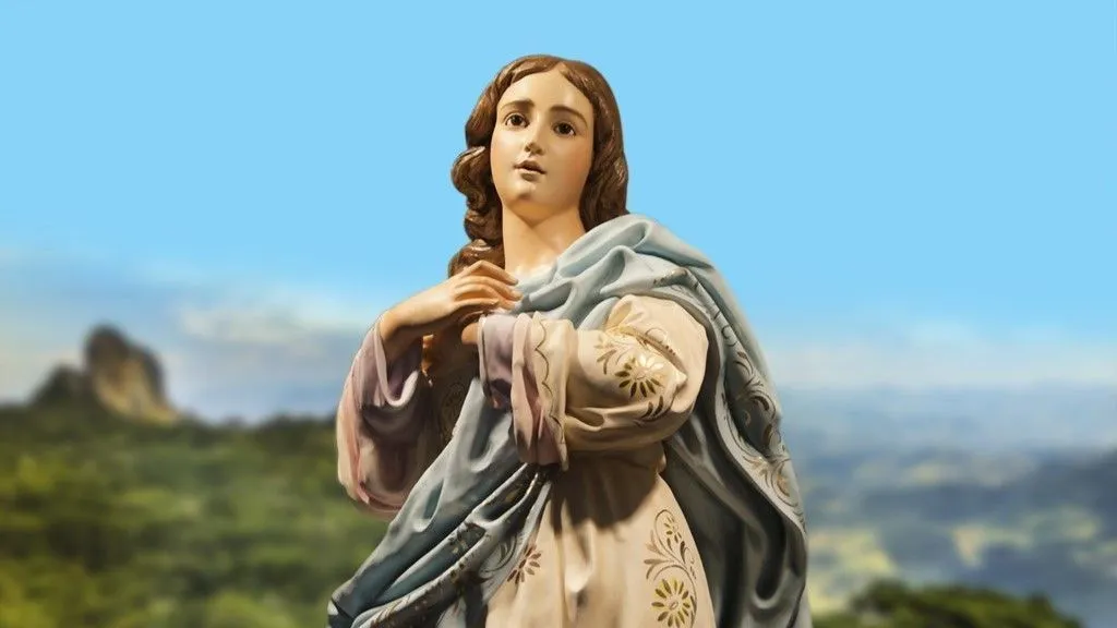 O dogma da Imaculada Conceição foi proclamado no dia 08 de dezembro de 1854 pelo papa Pio IX, através da Bula Ineffabillis Deus