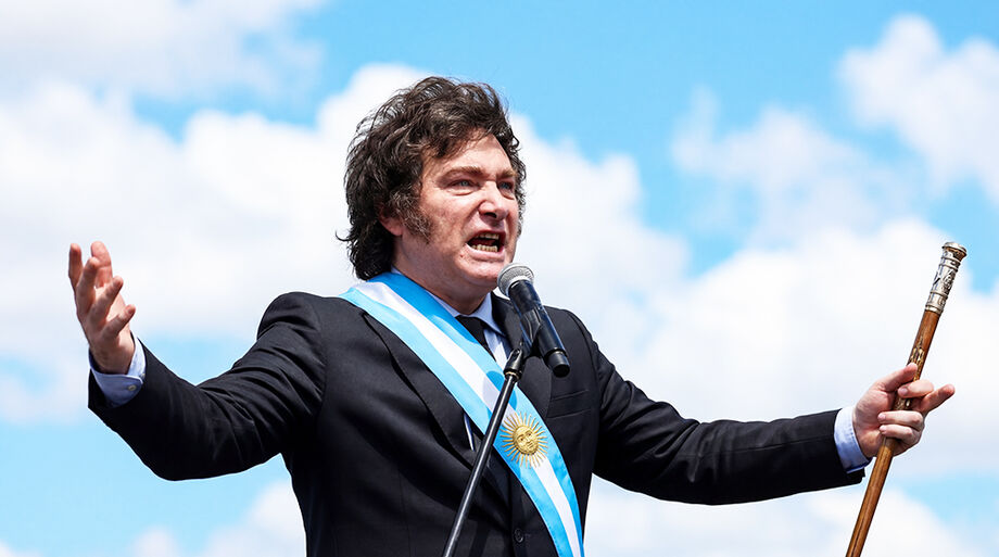 O presidente da Argentina, Javier Milei