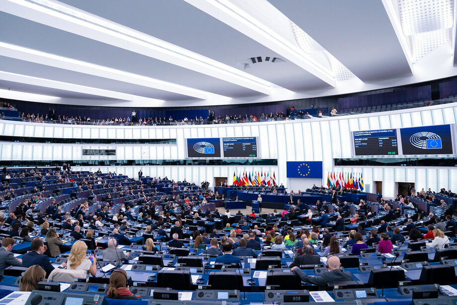 Sessão plenária do parlamento europeu
