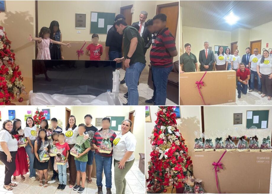 Ação do Projeto Padrinho transforma pedido simples de crianças acolhidas em festa com direito a presente coletivo