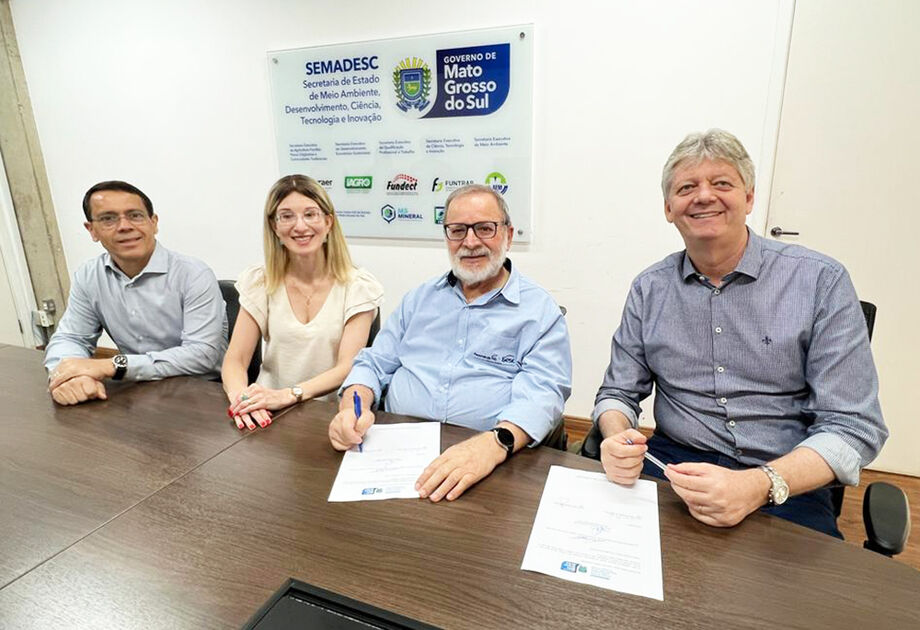 Presidente da Fecomércio/MS, Edison Araújo e a diretora regional, Jordana Duenha fecharam mais uma parceria com o Governo do Estado.