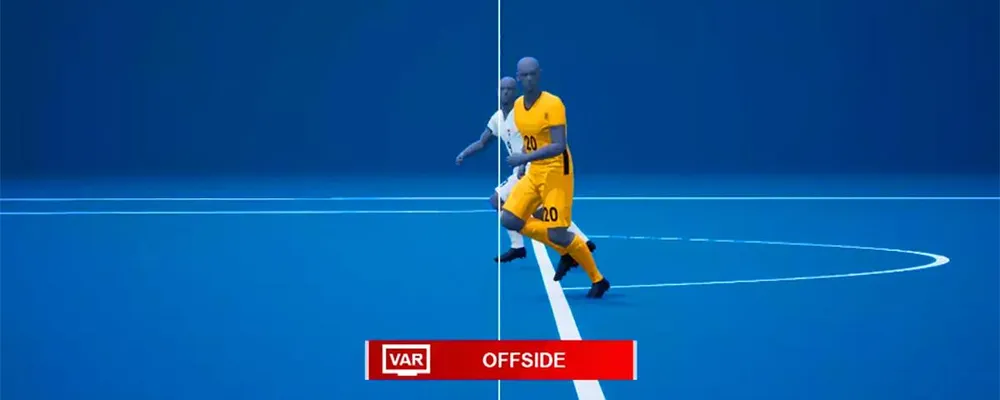 Fifa vai usar avatares em 3D com inteligência artificial para tornar a marcação de impedimentos mais precisa.