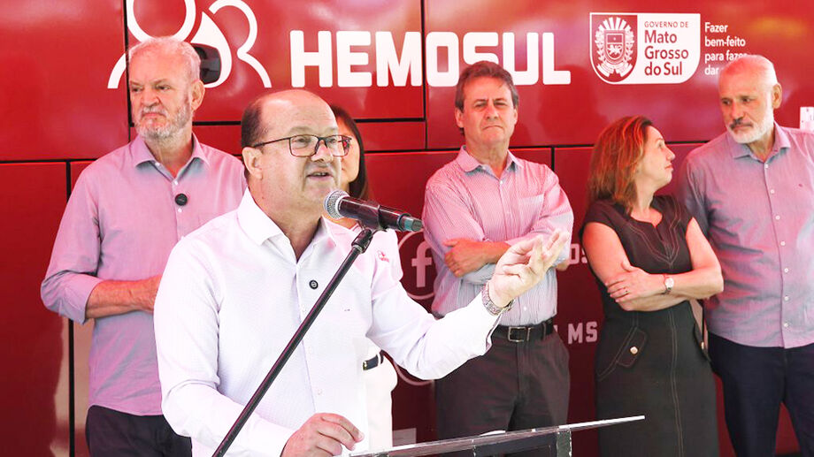 Nova unidade móvel da Rede Hemosul é apresentada em Campo Grande e vai percorrer os 79 municípios de Mato Grosso do Sul para reforçar a coleta de sangue.