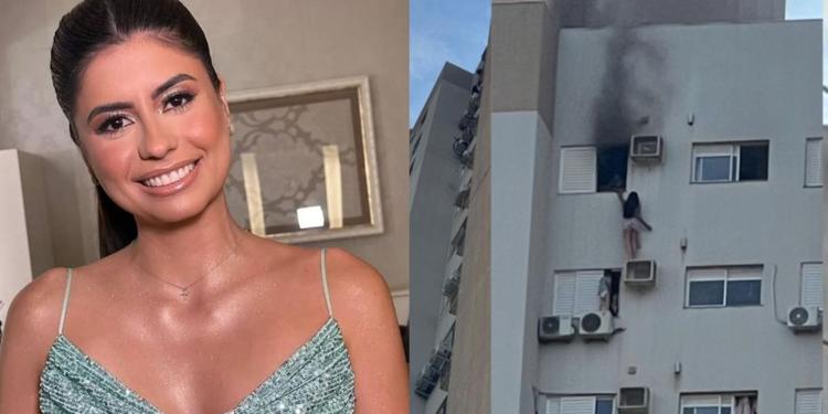 Advogada ficou gravemente ferida após salvar familiares de incêndio em prédio no Paraná.