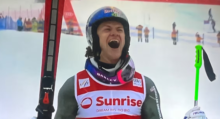 Lucas Braathen leva a prata no slalom gigante em Adelboden