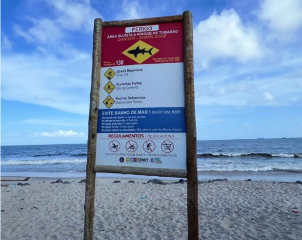 Adolescente foi atacado na praia Del Chifre, em Olinda.