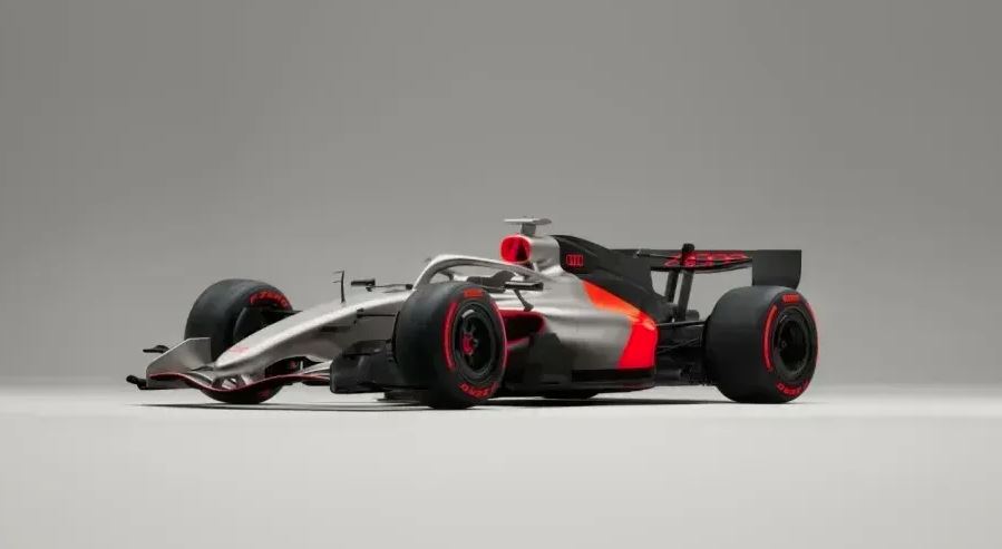 Gabriel Bortoleto testa o novo carro da Audi para a temporada 2026 da Fórmula 1 em Barcelona.