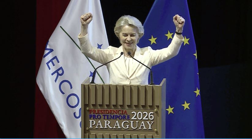 Ursula von der Leyen afirma que o acordo Mercosul-União Europeia conecta continentes e reforça o comércio justo.
