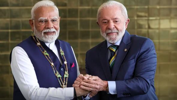 Lula e o primeiro-ministro da Índia, Narendra Modi, discutiram por telefone a ampliação da cooperação bilateral.