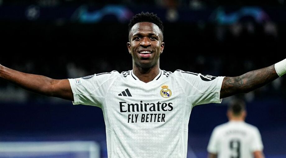 Vinicius Júnior foi eleito o melhor em campo na goleada do Real Madrid sobre o Monaco.