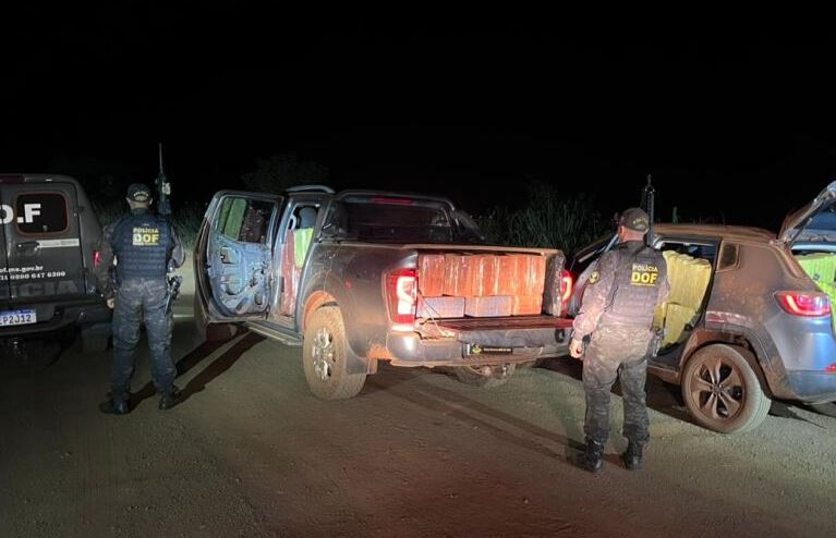 DOF apreendeu mais de duas toneladas de maconha transportadas em veículos roubados em Rio Brilhante.